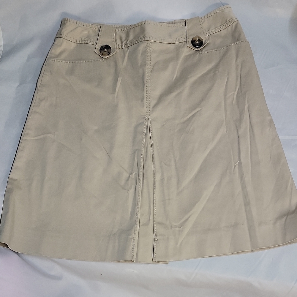 White House Black Market Tan Skirt